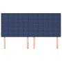 Cabeceros 4 unidades de tela azul 100x5x78/88 cm de , Cabeceros y pies de cama - Ref: Foro24-3116794, Precio: 118,73 €, Descu...