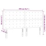 Cabeceros 4 unidades de tela azul 100x5x78/88 cm de , Cabeceros y pies de cama - Ref: Foro24-3116794, Precio: 118,73 €, Descu...