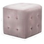Mesitas de noche 2 unidades terciopelo rosa 30x30x30 cm de vidaXL, Mesitas de noche - Ref: Foro24-249020, Precio: 85,29 €, De...