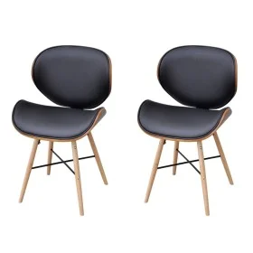 Sillas de comedor 2 uds cuero sintético y madera curvada de vidaXL, Sillas de comedor - Ref: Foro24-241688, Precio: 189,86 €,...