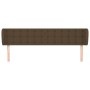 Cabecero de tela gris oscuro 203x23x78/88 cm de , Cabeceros y pies de cama - Ref: Foro24-3117603, Precio: 90,63 €, Descuento: %