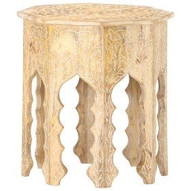 Mesa auxiliar de madera maciza de mango Ø48 cm en Mesas auxiliares | Comprar online en Foru.es