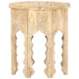 Mesa auxiliar de madera maciza de mango Ø48 cm en Mesas auxiliares | Comprar online en Foru.es