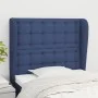 Headboard with blue fabric ears 83x23x118/128 cm by , Headboards and footboards - Ref: Foro24-3118370, Price: 77,85 €, Discou...