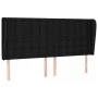 Headboard with black fabric ears 163x23x118/128 cm by , Headboards and footboards - Ref: Foro24-3118398, Price: 140,95 €, Dis...