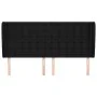 Headboard with black fabric ears 163x23x118/128 cm by , Headboards and footboards - Ref: Foro24-3118398, Price: 140,95 €, Dis...