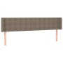 Cabecero de tela gris taupe 163x16x78/88 cm de , Cabeceros y pies de cama - Ref: Foro24-3119212, Precio: 76,98 €, Descuento: %