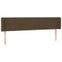 Kopfteil aus dunkelgrauem Stoff, 203 x 16 x 78/88 cm von , Kopf- und Fußteile - Ref: Foro24-3119227, Preis: 84,07 €, Rabatt: %