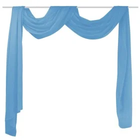 Turquoise vaporous voile curtain 140x600 cm by vidaXL, Curtains and curtains - Ref: Foro24-130759, Price: 17,46 €, Discount: %