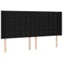 Headboard with black fabric ears 203x16x118/128 cm by , Headboards and footboards - Ref: Foro24-3120038, Price: 155,01 €, Dis...