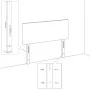 Headboard with black fabric ears 203x16x118/128 cm by , Headboards and footboards - Ref: Foro24-3120038, Price: 155,01 €, Dis...