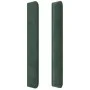 Headboard with dark green velvet ears 103x16x118/128cm by , Headboards and footboards - Ref: Foro24-3120059, Price: 87,08 €, ...