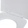 Tapa y asiento de váter con cierre suave cuadrado blanco de vidaXL, Asientos de inodoros y bidés - Ref: Foro24-141763, Precio...