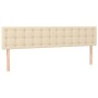 Cabecero con LED de tela color crema 160x5x78/88 cm de , Cabeceros y pies de cama - Ref: Foro24-3122057, Precio: 72,61 €, Des...