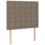 Cabecero con luces LED tela gris taupe 80x5x118/128 cm de , Cabeceros y pies de cama - Ref: Foro24-3122836, Precio: 70,14 €, ...
