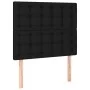 Headboard with LED lights black fabric 80x5x118/128 cm by , Headboards and footboards - Ref: Foro24-3122834, Price: 76,96 €, ...