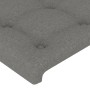Cabecero con luces LED tela gris oscuro 200x5x118/128 cm de , Cabeceros y pies de cama - Ref: Foro24-3122881, Precio: 131,13 ...