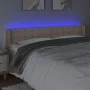 Cabecero con LED cuero sintético capuchino 183x16x78/88 cm de , Cabeceros y pies de cama - Ref: Foro24-3123343, Precio: 92,52...