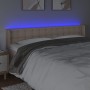 Cabecero con LED cuero sintético capuchino 183x16x78/88 cm de , Cabeceros y pies de cama - Ref: Foro24-3123343, Precio: 94,31...