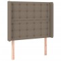 Cabecero con LED de tela gris taupe 83x16x118/128 cm de , Cabeceros y pies de cama - Ref: Foro24-3124460, Precio: 82,22 €, De...