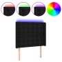 Cabecero con LED de tela negro 103x16x118/128 cm de , Cabeceros y pies de cama - Ref: Foro24-3124474, Precio: 99,99 €, Descue...