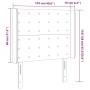 Cabecero con LED de tela negro 103x16x118/128 cm de , Cabeceros y pies de cama - Ref: Foro24-3124474, Precio: 99,99 €, Descue...