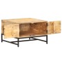 Mesa de centro madera maciza de mango 67x67x45 cm en Mesas de centro | Comprar online en Foru.es