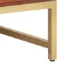 Mesa de centro madera maciza de acacia marrón miel 67x67x45 cm en Mesas de centro | Comprar online en Foru.es