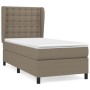 Cama box spring con colchón tela gris taupe 90x190 cm de , Camas y somieres - Ref: Foro24-3128249, Precio: 369,46 €, Descuent...