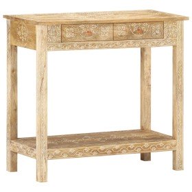 Mesa consola de madera maciza de mango 80x35x74 cm en Mesas auxiliares | Comprar online en Foru.es