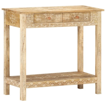 Mesa consola de madera maciza de mango 80x35x74 cm en Mesas auxiliares | Comprar online en Foru.es