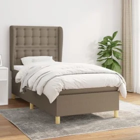 Boxspringbett mit taupegrauer Stoffmatratze 90x200 cm von , Betten und Lattenroste - Ref: Foro24-3128817, Preis: 391,53 €, Ra...