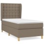Cama box spring con colchón tela gris taupe 90x200 cm de , Camas y somieres - Ref: Foro24-3128817, Precio: 400,64 €, Descuent...