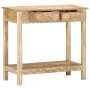 Mesa consola de madera maciza de mango 80x35x74 cm en Mesas auxiliares | Comprar online en Foru.es