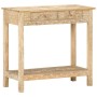 Mesa consola de madera maciza de mango 80x35x74 cm en Mesas auxiliares | Comprar online en Foru.es