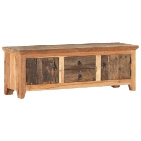 Mueble para TV madera de acacia y madera reciclada 120x30x40 cm en Muebles TV | Comprar online en Foru.es