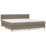 Cama box spring con colchón tela gris taupe 160x200 cm de , Camas y somieres - Ref: Foro24-3130605, Precio: 520,70 €, Descuen...