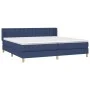 Box spring bed with blue fabric mattress 160x200 cm by , Beds and slatted bases - Ref: Foro24-3130607, Price: 507,01 €, Disco...
