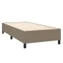 Box spring bed with taupe gray fabric mattress 90x200 cm by , Beds and slatted bases - Ref: Foro24-3131725, Price: 395,37 €, ...