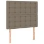 Box spring bed with taupe gray fabric mattress 90x200 cm by , Beds and slatted bases - Ref: Foro24-3131725, Price: 395,37 €, ...