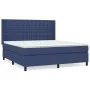 Boxspringbett mit blauer Stoffmatratze 160x200 cm von , Betten und Lattenroste - Ref: Foro24-3131767, Preis: 560,36 €, Rabatt: %