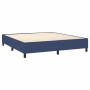 Cama box spring con colchón tela azul 160x200 cm de , Camas y somieres - Ref: Foro24-3131767, Precio: 568,98 €, Descuento: %