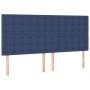 Cama box spring con colchón tela azul 160x200 cm de , Camas y somieres - Ref: Foro24-3131767, Precio: 568,98 €, Descuento: %
