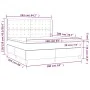 Boxspringbett mit blauer Stoffmatratze 160x200 cm von , Betten und Lattenroste - Ref: Foro24-3131767, Preis: 560,36 €, Rabatt: %