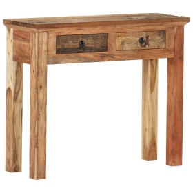 Mesa consola madera de acacia y madera reciclada 90,5x30x75cm en Mesas auxiliares | Comprar online en Foru.es