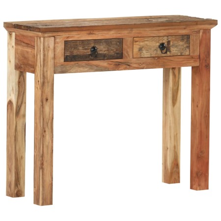 Mesa consola madera de acacia y madera reciclada 90,5x30x75cm en Mesas auxiliares | Comprar online en Foru.es
