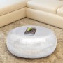 Mesa de centro redonda de aluminio martillado plateada de vidaXL, Mesas de centro - Ref: Foro24-242322, Precio: 213,90 €, Des...
