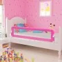 Barandilla de seguridad cama de niño 150x42 cm rosa de vidaXL, Barandillas de seguridad - Ref: Foro24-10102, Precio: 32,32 €,...