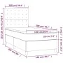 Box spring bed mattress and LED lights black fabric 100x200 cm by , Beds and slatted bases - Ref: Foro24-3135175, Price: 351,...