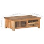 Mesa de centro de madera maciza reciclada 90x50x31 cm en Mesas de centro | Comprar online en Foru.es